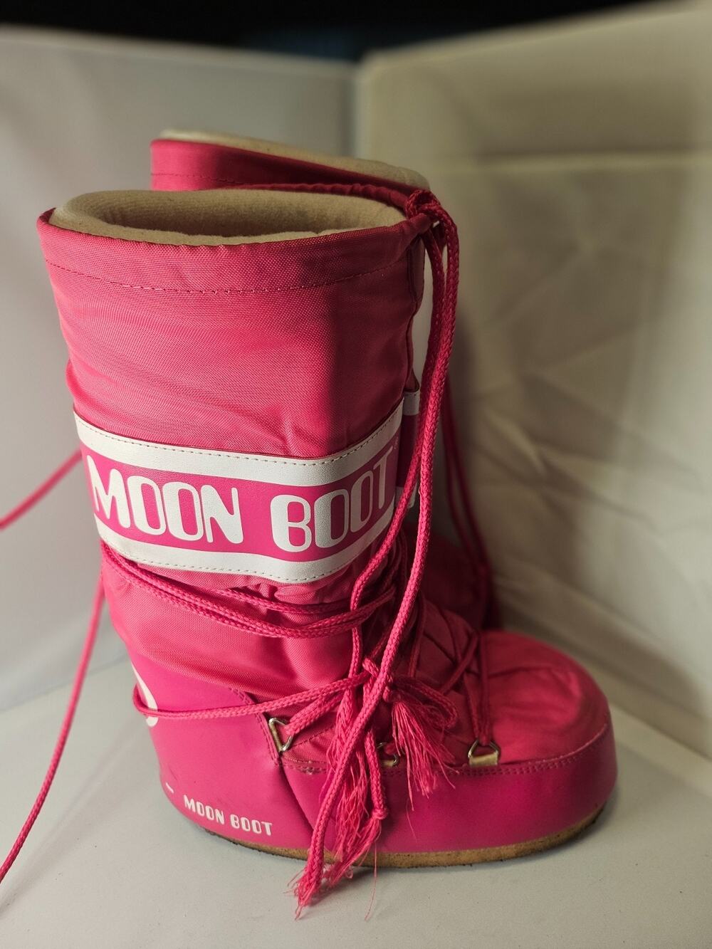 MOON BOOT Icon Hot-Pink Nylon Boots 35-38